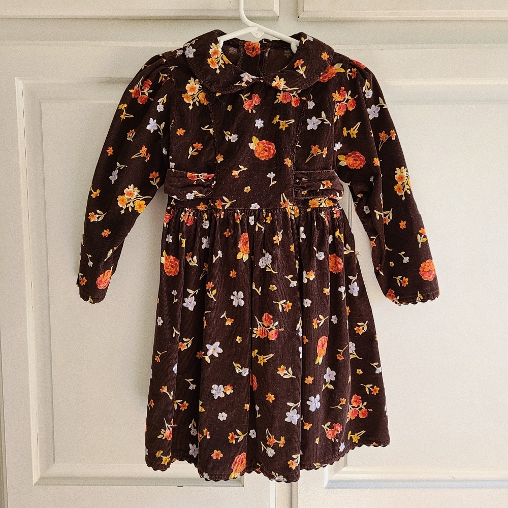 HOLD FOR BUNDLE ORDER Girls Autumnal Corduroy Dress 4T